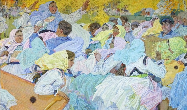 З.Ф. Лаврентьев - "Праздник в марийской деревне" (1967 г.)