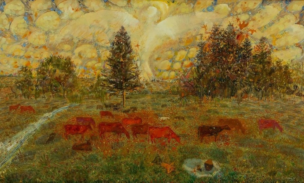 Таныгин Ю. - "Время думает о детстве", 1989; холст, масло Таныгин Ю. - "Время думает о детстве", 1989; холст, масло