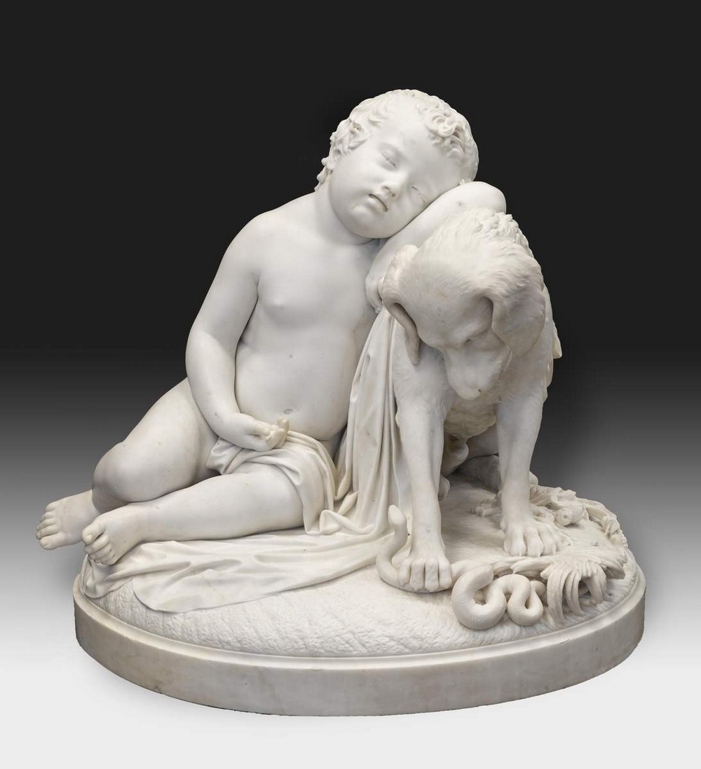 Из собрания ГРМ Джозуэ Бернардино Мели (1816-1893) «Преданность». 1854 г. Мрамор Из собрания ГРМ Джозуэ Бернардино Мели (1816-1893) «Преданность». 1854 г. Мрамор