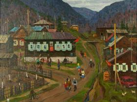 Бутов А.И. "Май в Листвянке Байкальской" (1986 г.,  холст, масло) 
