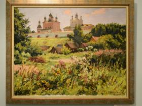 Е. В. Ромашко - "Тёплый август.  Переславль-Залесский" (2016 г., холст, масло)