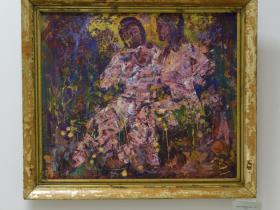  С. Вишневский - "Яблочный Спас" (ДВП, масло, 2007 г.)