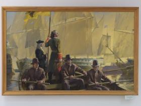 Яндыганов Г.А. "Русскому флоту быть" (2004 г., х.м.)