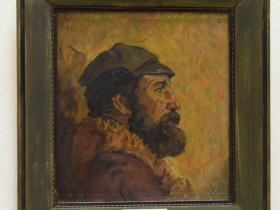 З.Ф. Лаврентьев — Петербургский художник Борис Семёнов (1979 г., ДВП., м.)