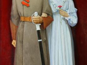 З. Ф. Лаврентьев - Триптих "Свадьбы": "Новобрачные" (1974 г.)