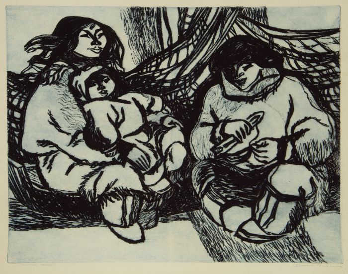 Г.Н. Бусыгин (1938-1991) «Ремонт сетей». 1979. Бумага, сухая игла (https://rmii.ru) Г.Н. Бусыгин (1938-1991) «Ремонт сетей». 1979. Бумага, сухая игла (https://rmii.ru)