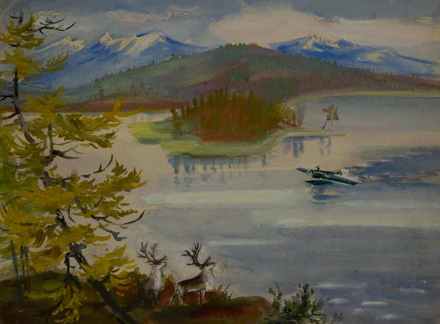 М.Н. Бутрова (1905-1990) «На Енисее». ХХ век. Бумага, акварель (https://rmii.ru) М.Н. Бутрова (1905-1990) «На Енисее». ХХ век. Бумага, акварель (https://rmii.ru)