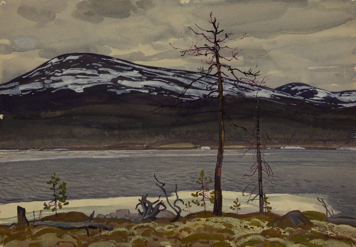 Л.Т. Кузнецов (1928-2007) «Весна на Севере». 1976. Бумага, темпера (https://rmii.ru) Л.Т. Кузнецов (1928-2007) «Весна на Севере». 1976. Бумага, темпера (https://rmii.ru)