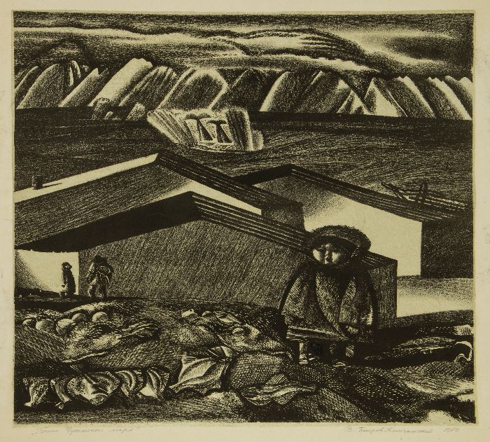 В.Н. Петров-Камчатский (1936-1993) «Берега Чукотского моря». Серия «Чукотка». 1980. Бумага, цветная литография (https://rmii.ru) В.Н. Петров-Камчатский (1936-1993) «Берега Чукотского моря». Серия «Чукотка». 1980. Бумага, цветная литография (https://rmii.ru)