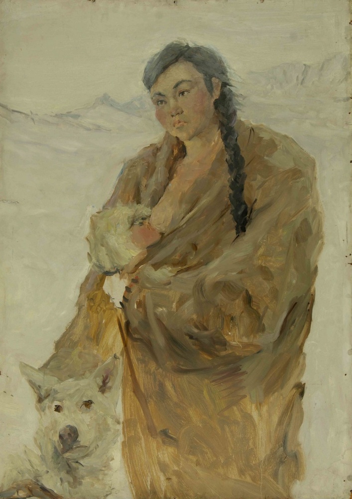 И.П. Рубан (1912-1996) «На старой Чукотке». 1946. Холст, масло (https://rmii.ru) И.П. Рубан (1912-1996) «На старой Чукотке». 1946. Холст, масло (https://rmii.ru)