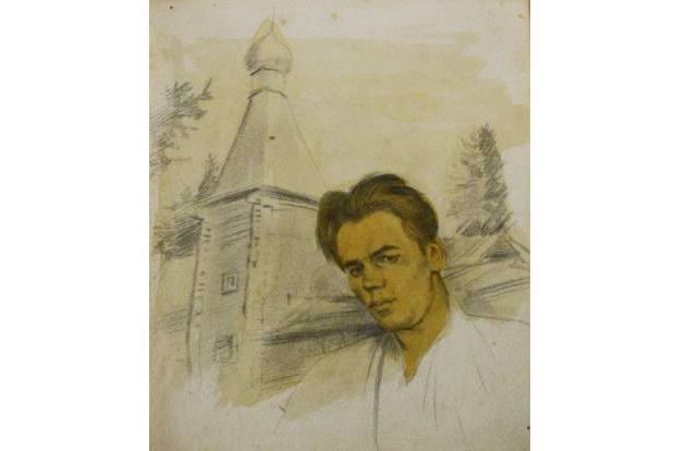 К.В. Кузнецов (1886-1943) «Автопортрет». 1910-1920 гг. Бумага, масло, карандаш (https://fumus.ru/)