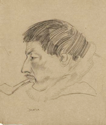 Набросок головы эскимоса с Новой земли. 1927 г. Бумага, карандаш (https://fumus.ru/) Набросок головы эскимоса с Новой земли. 1927 г. Бумага, карандаш (https://fumus.ru/)