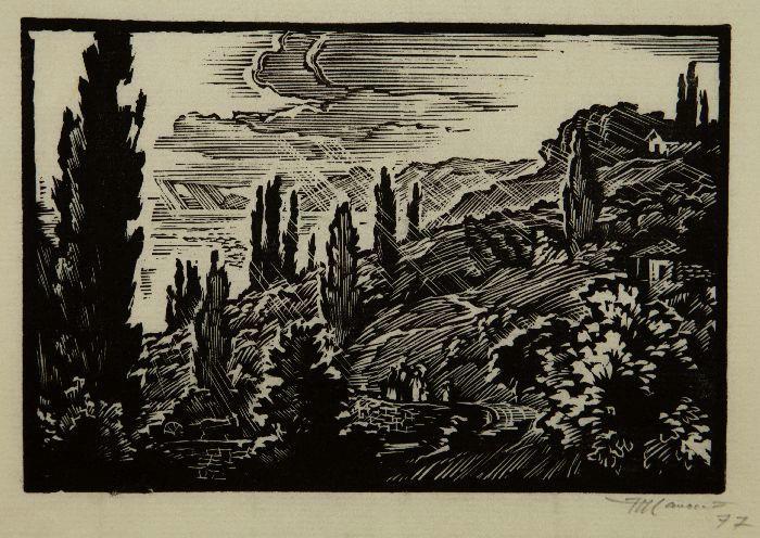 Н.И. Калита (1926-2016) «Под Сухуми». 1977 г. Бумага, ксилография (https://rmii.ru/) Н.И. Калита (1926-2016) «Под Сухуми». 1977 г. Бумага, ксилография (https://rmii.ru/)